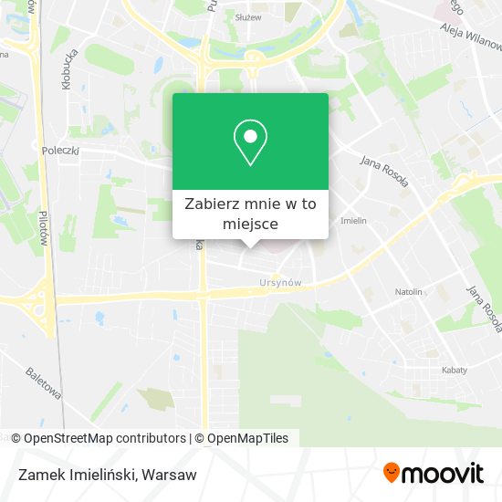 Mapa Zamek Imieliński