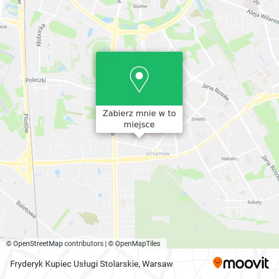 Mapa Fryderyk Kupiec Usługi Stolarskie