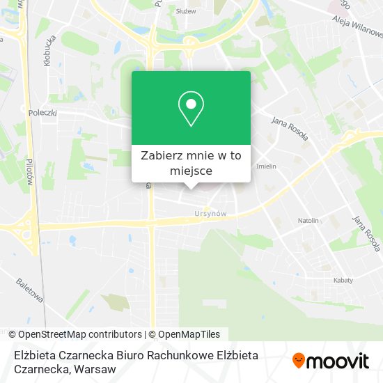 Mapa Elżbieta Czarnecka Biuro Rachunkowe Elżbieta Czarnecka