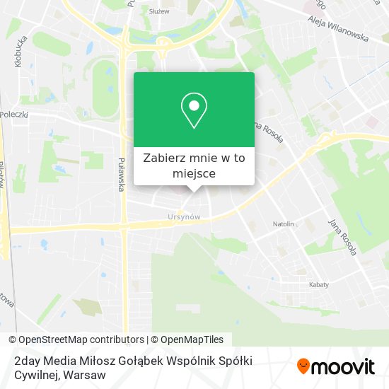 Mapa 2day Media Miłosz Gołąbek Wspólnik Spółki Cywilnej