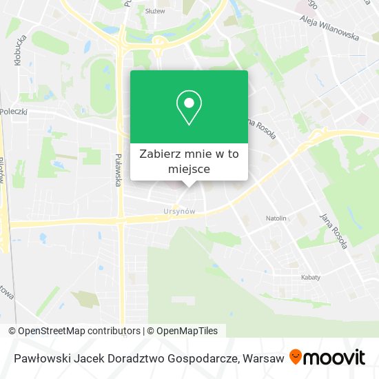 Mapa Pawłowski Jacek Doradztwo Gospodarcze