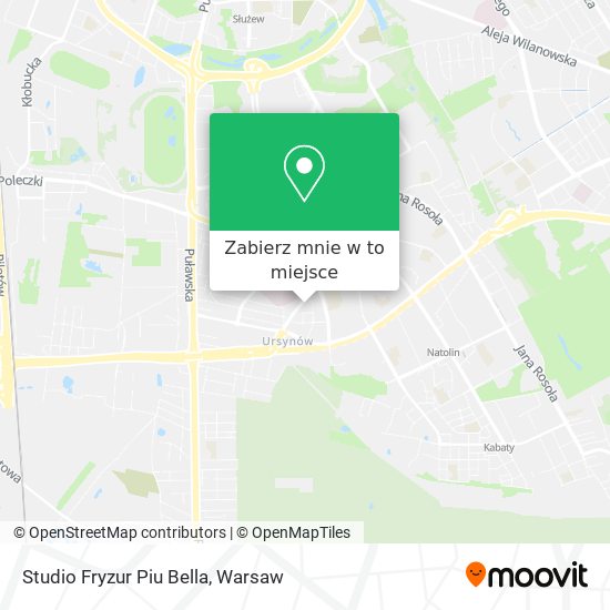 Mapa Studio Fryzur Piu Bella