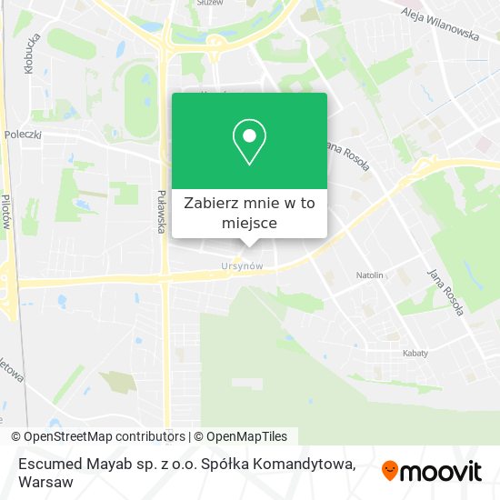 Mapa Escumed Mayab sp. z o.o. Spółka Komandytowa