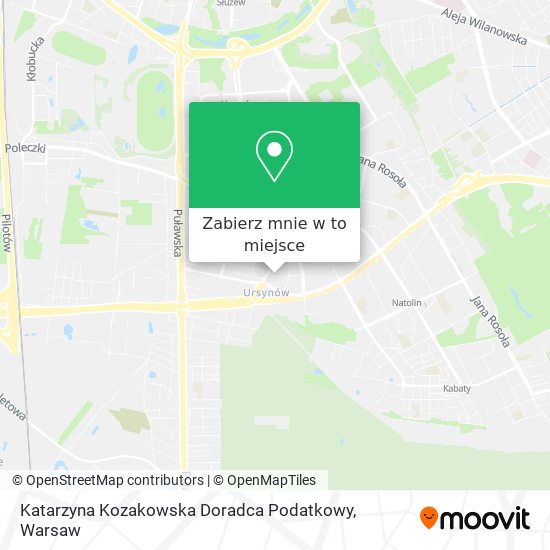 Mapa Katarzyna Kozakowska Doradca Podatkowy