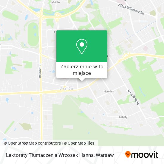 Mapa Lektoraty Tłumaczenia Wrzosek Hanna