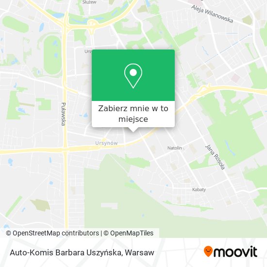 Mapa Auto-Komis Barbara Uszyńska