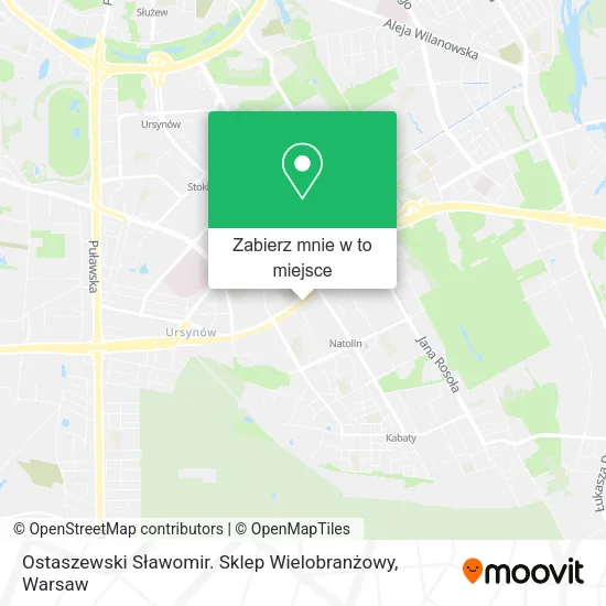 Mapa Ostaszewski Sławomir. Sklep Wielobranżowy