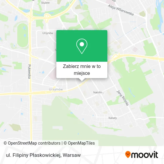 Mapa ul. Filipiny Płaskowickiej