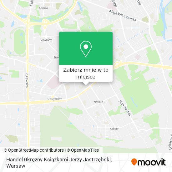 Mapa Handel 0krężny Książkami Jerzy Jastrzębski