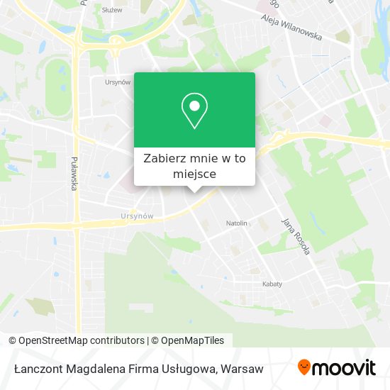 Mapa Łanczont Magdalena Firma Usługowa