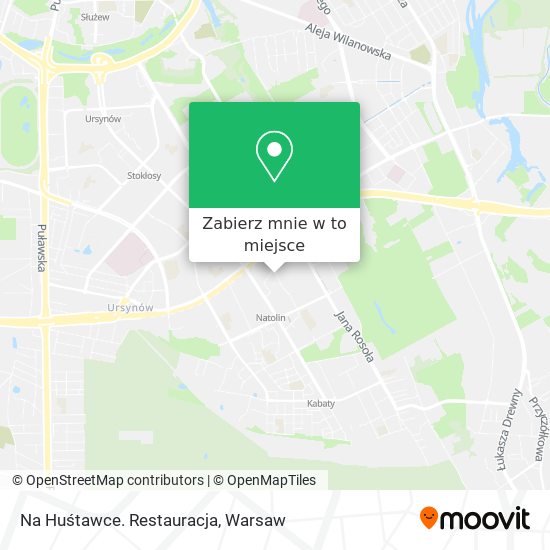 Mapa Na Huśtawce. Restauracja