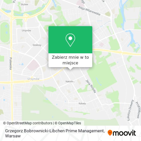 Mapa Grzegorz Bobrownicki-Libchen Prime Management