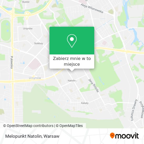 Mapa Melopunkt Natolin