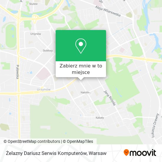 Mapa Żelazny Dariusz Serwis Komputerów