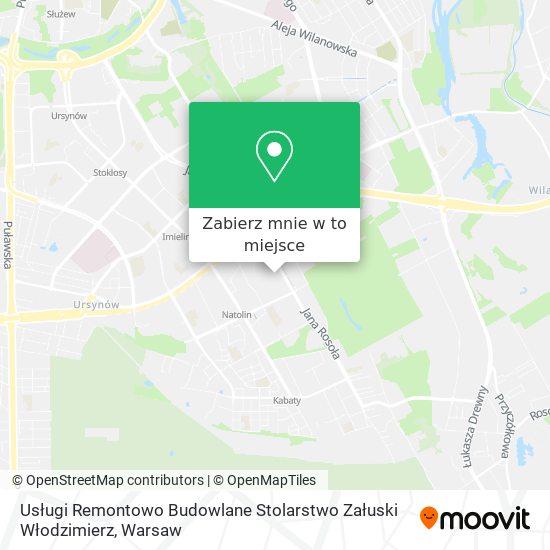 Mapa Usługi Remontowo Budowlane Stolarstwo Załuski Włodzimierz