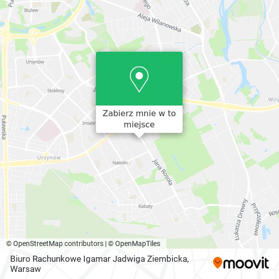 Mapa Biuro Rachunkowe Igamar Jadwiga Ziembicka