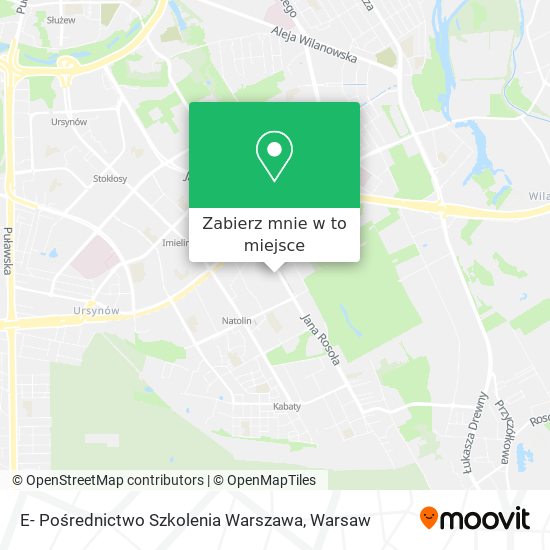 Mapa E- Pośrednictwo Szkolenia Warszawa