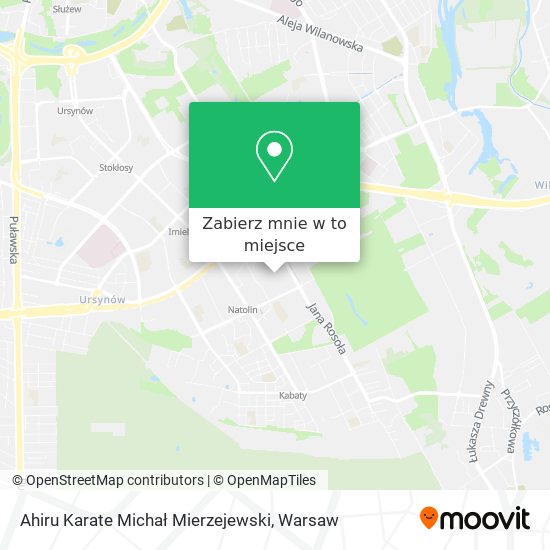 Mapa Ahiru Karate Michał Mierzejewski