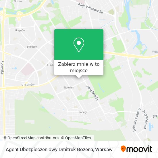 Mapa Agent Ubezpieczeniowy Dmitruk Bożena