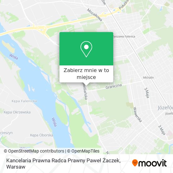 Mapa Kancelaria Prawna Radca Prawny Paweł Żaczek