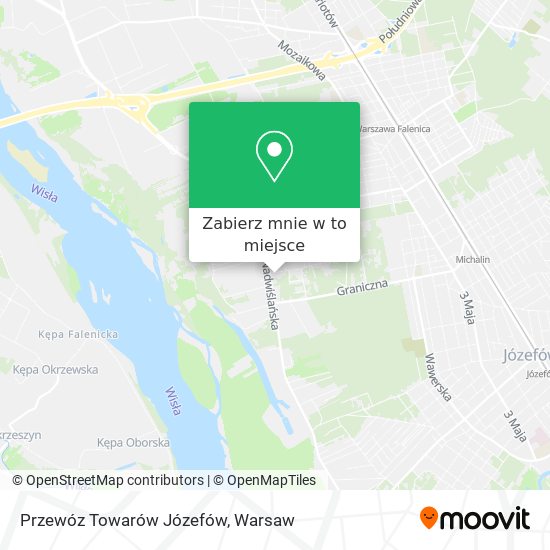 Mapa Przewóz Towarów Józefów