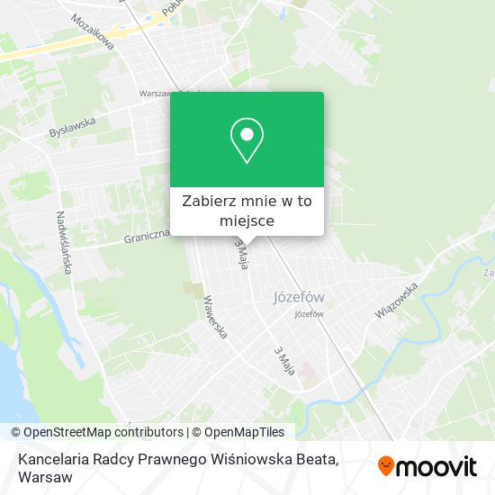 Mapa Kancelaria Radcy Prawnego Wiśniowska Beata