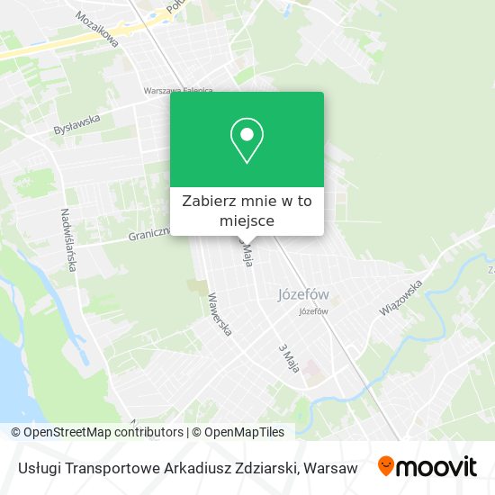 Mapa Usługi Transportowe Arkadiusz Zdziarski