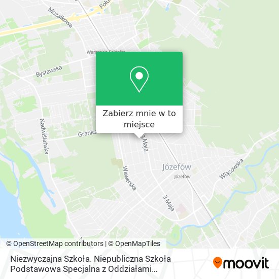 Mapa Niezwyczajna Szkoła. Niepubliczna Szkoła Podstawowa Specjalna z Oddziałami Przedszkolnymi