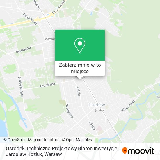 Mapa Ośrodek Techniczno Projektowy Bipron Inwestycje Jarosław Koźluk