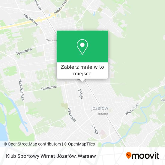 Mapa Klub Sportowy Wimet Józefów