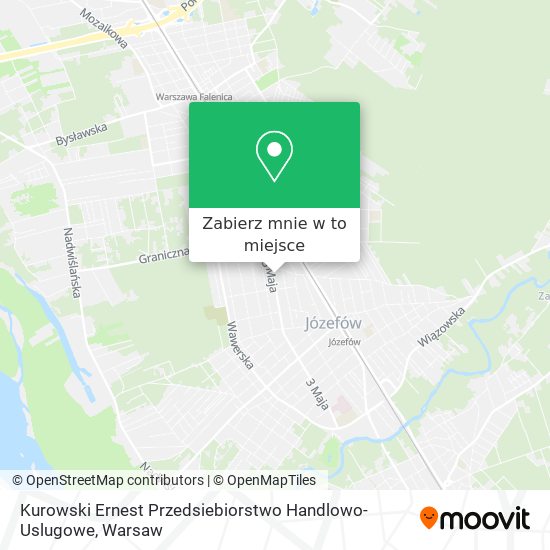 Mapa Kurowski Ernest Przedsiebiorstwo Handlowo-Uslugowe