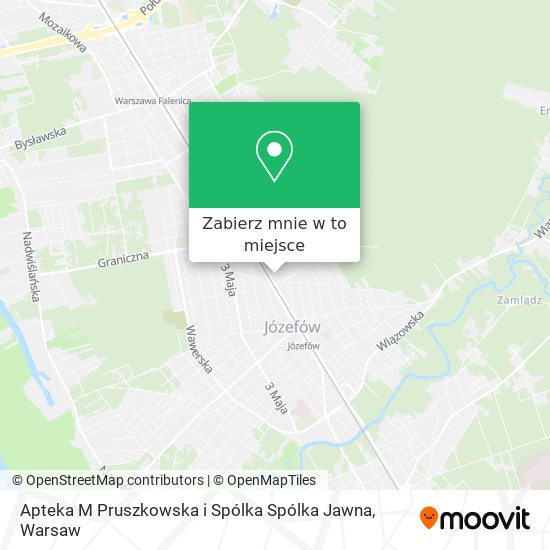 Mapa Apteka M Pruszkowska i Spólka Spólka Jawna