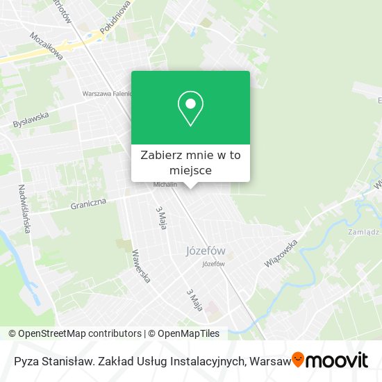 Mapa Pyza Stanisław. Zakład Usług Instalacyjnych