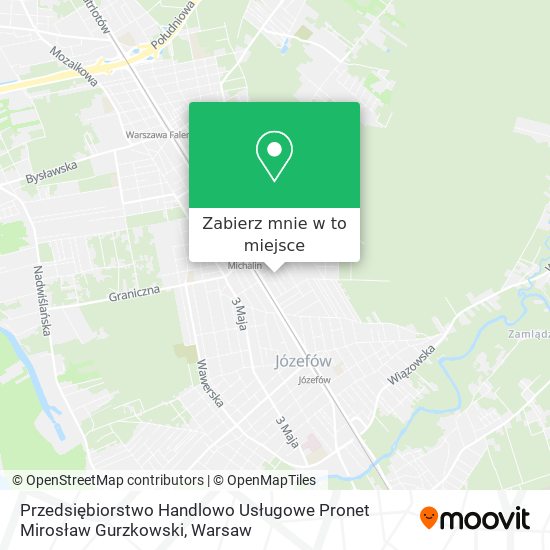 Mapa Przedsiębiorstwo Handlowo Usługowe Pronet Mirosław Gurzkowski