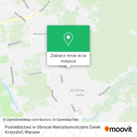 Mapa Pośrednictwo w Obrocie Nieruchomościami Ćwiek Krzysztof