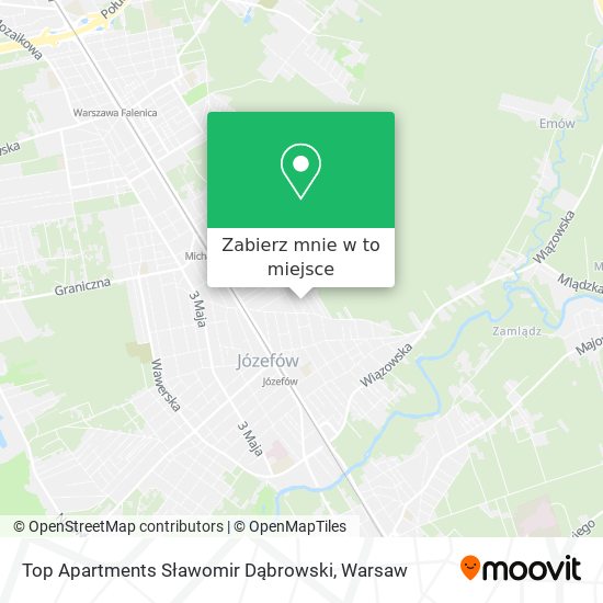 Mapa Top Apartments Sławomir Dąbrowski