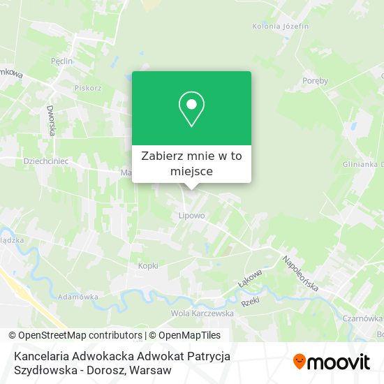 Mapa Kancelaria Adwokacka Adwokat Patrycja Szydłowska - Dorosz