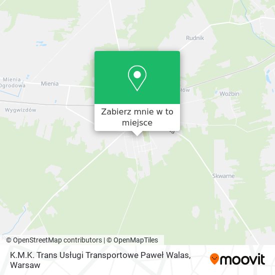 Mapa K.M.K. Trans Usługi Transportowe Paweł Walas