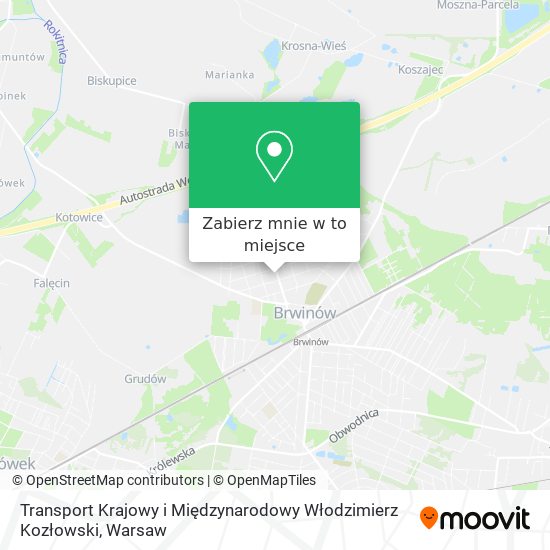 Mapa Transport Krajowy i Międzynarodowy Włodzimierz Kozłowski