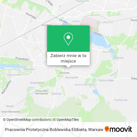 Mapa Pracownia Protetyczna Boblewska Elżbieta