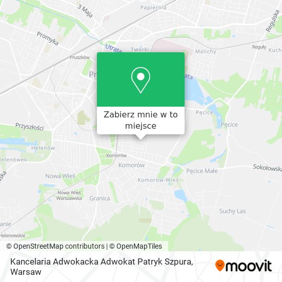 Mapa Kancelaria Adwokacka Adwokat Patryk Szpura