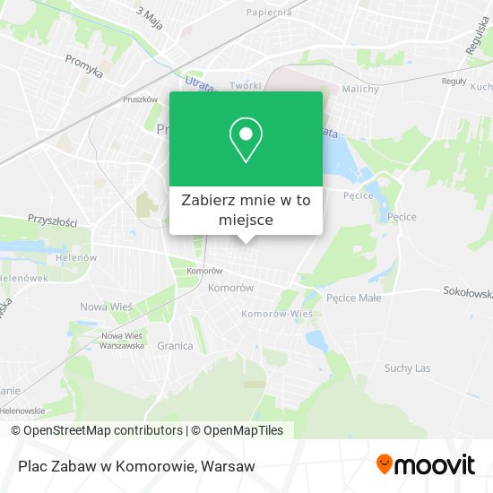 Mapa Plac Zabaw w Komorowie