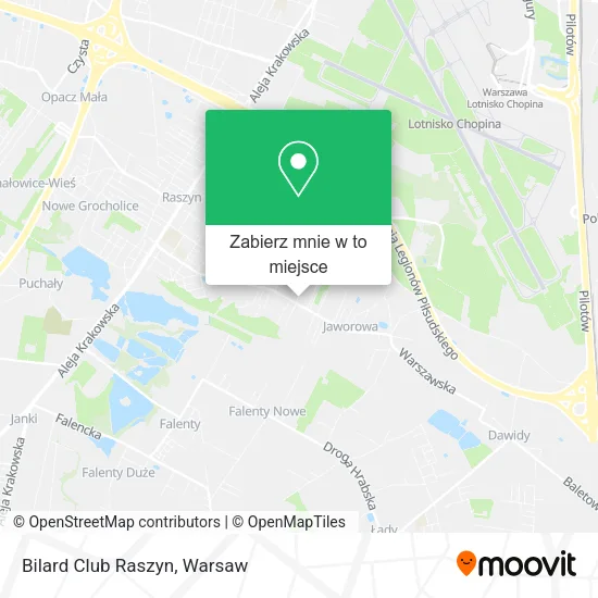 Mapa Bilard Club Raszyn