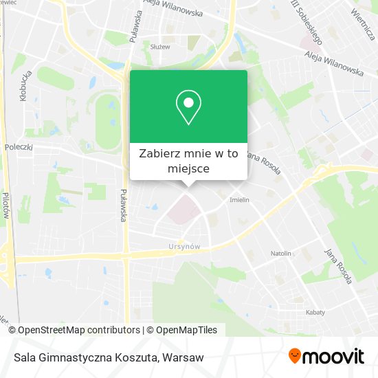 Mapa Sala Gimnastyczna Koszuta