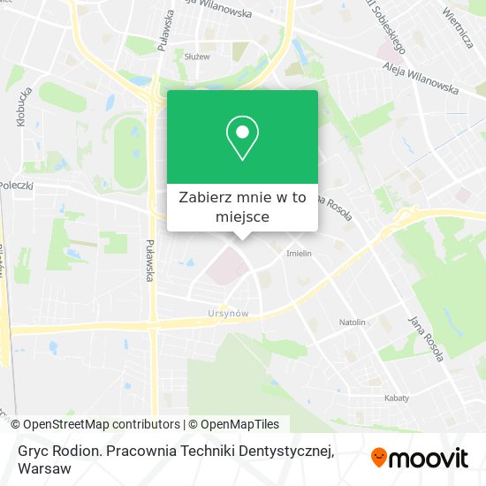 Mapa Gryc Rodion. Pracownia Techniki Dentystycznej