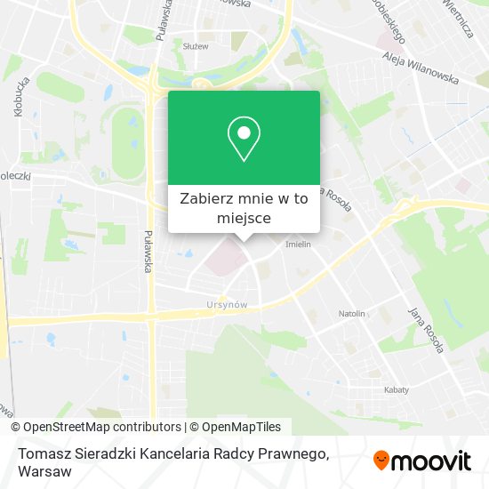 Mapa Tomasz Sieradzki Kancelaria Radcy Prawnego