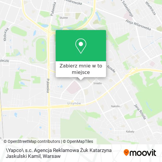 Mapa \Yapco\ s.c. Agencja Reklamowa Żuk Katarzyna Jaskulski Kamil