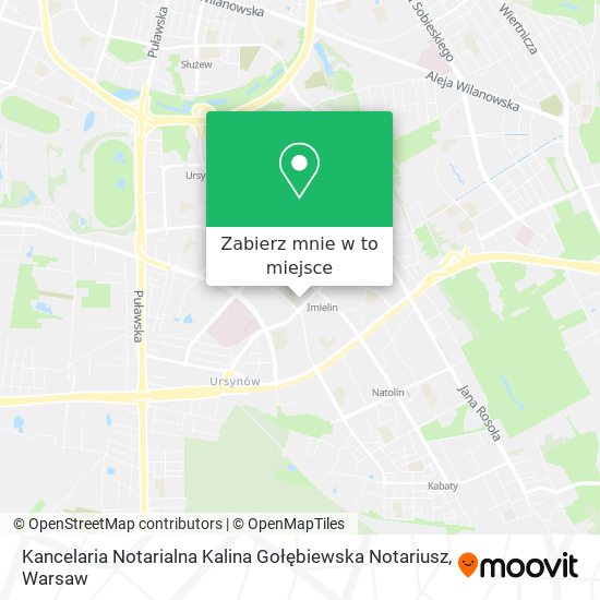 Mapa Kancelaria Notarialna Kalina Gołębiewska Notariusz