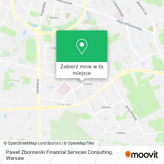 Mapa Paweł Zborowski Financial Services Consulting