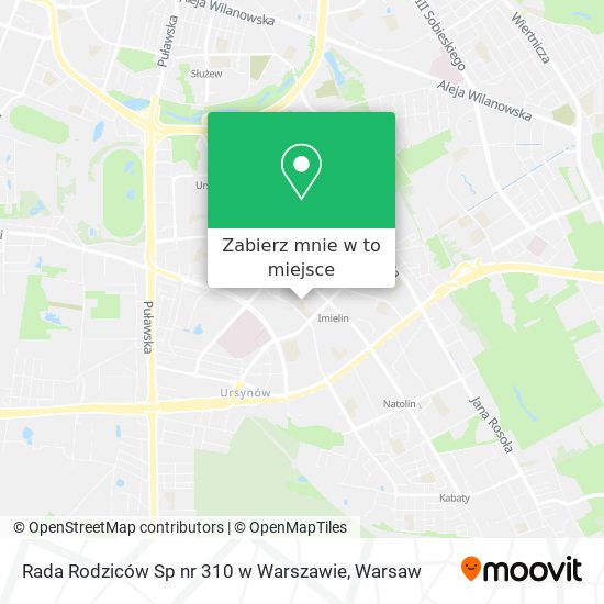 Mapa Rada Rodziców Sp nr 310 w Warszawie